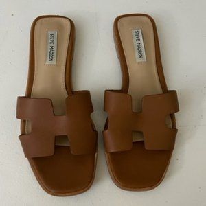 Gently Used Steve Madden Hawthorne Cognac Sandals
